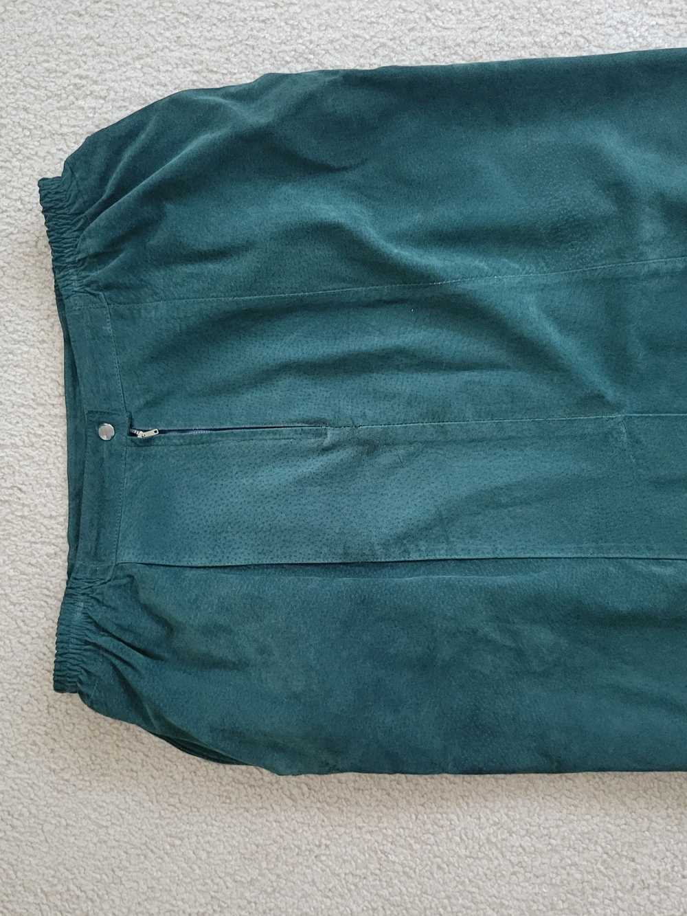 Vintage Green Dont Stop Skirt Leather Classy Size 18